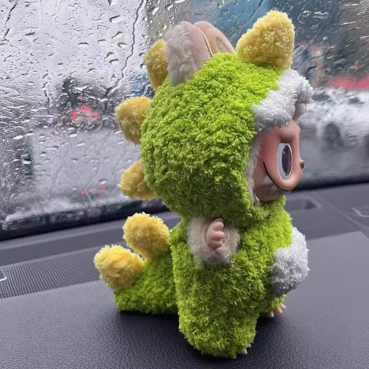 17cm Labubu Blind Box Changeable Clothing | Pure Handmade Series Little Dinosaur Onesie Set