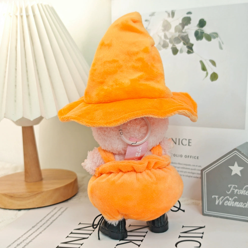POP MART Labubu Halloween Pumpkin Outfit - Vinyl Doll Costume for Spooky Party