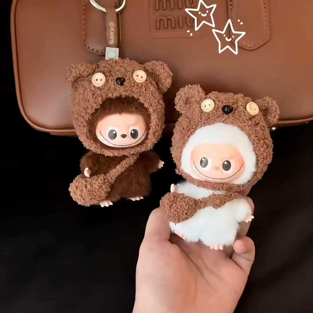10cm Labubu 4.0 Heart Code Outfit - Cotton Doll Clothes for Mini Figures