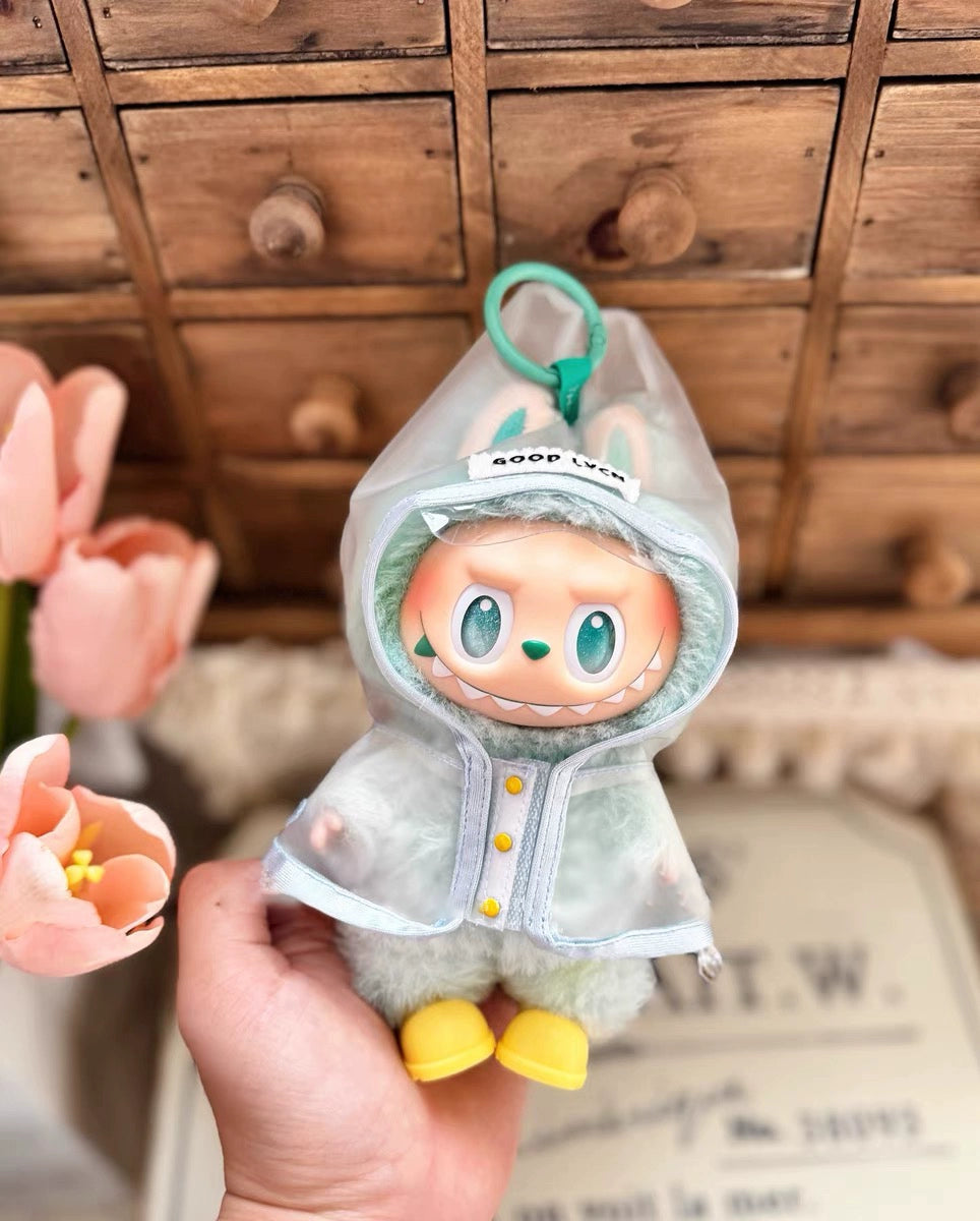 **Labubu x G-Dragon GD Concert Mint Green Outfit Set | Fits Gen 1-3 Macaron Vinyl Charms**