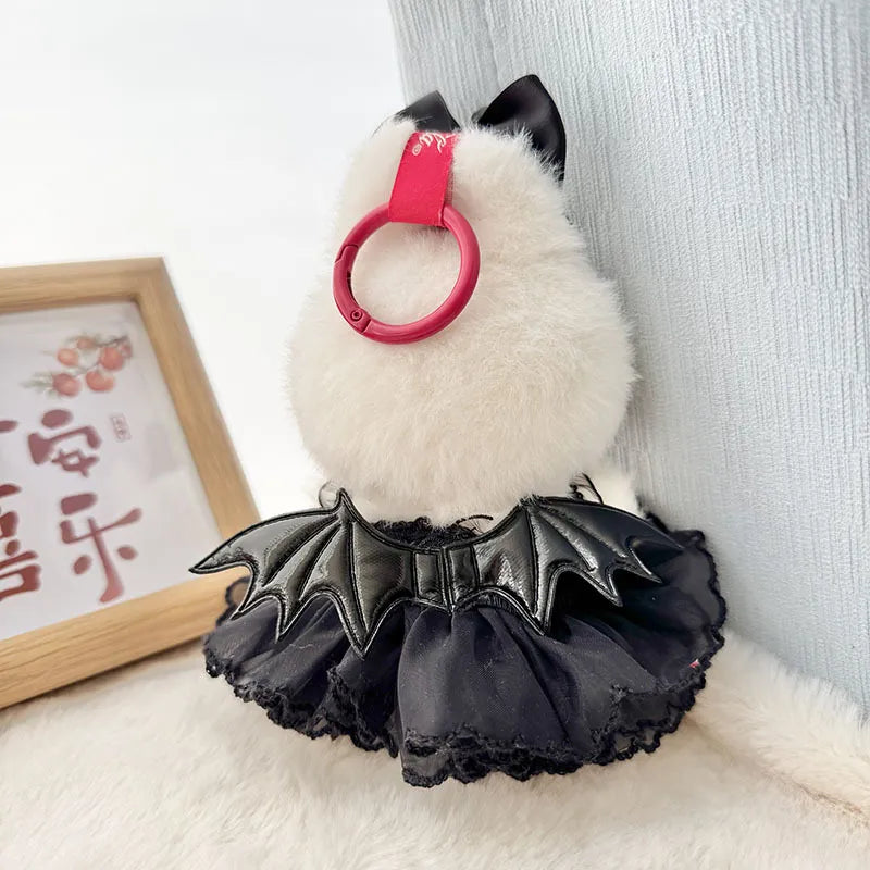 Labubu Halloween Outfit - Devil & Angel Set for Keychain Doll Clothes