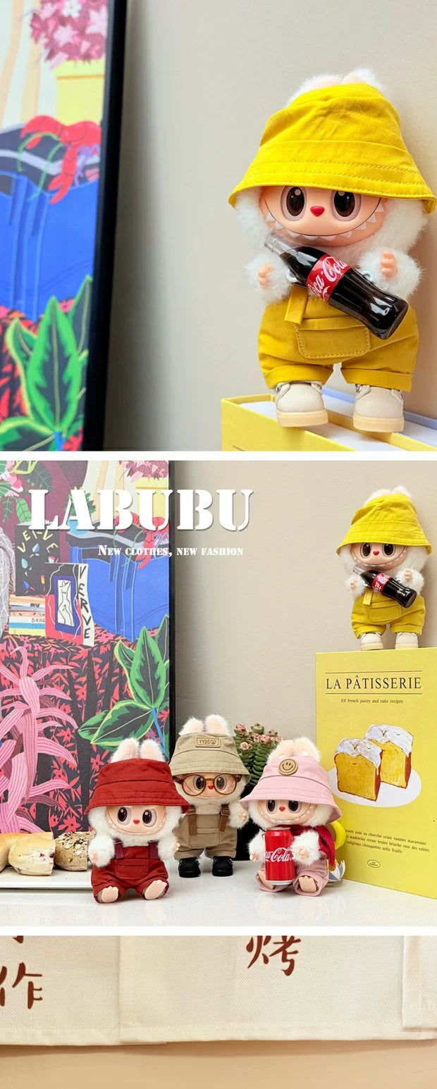 Labubu Series 2 Blind Box Outfit - Vinyl Face Keychain Clothes for Sitting Party Doll