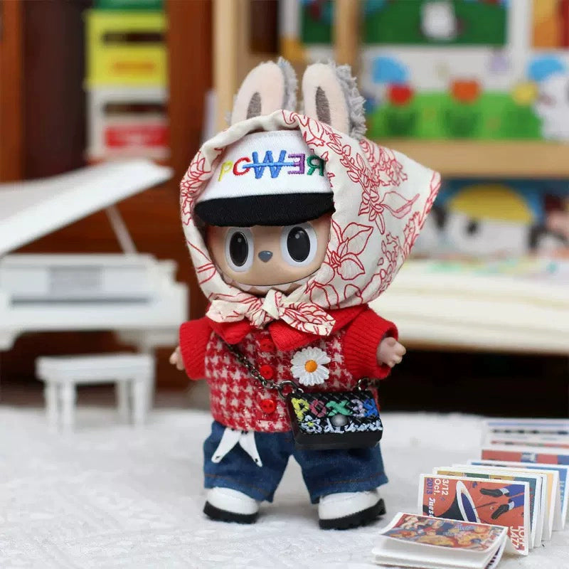 POP MART Labubu Doll Clothes Set for Gen 1/2/3 Vinyl Figures 17cm (No Doll Included) | Keychain-Compatible Outfit
