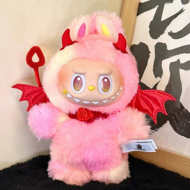 Labubu Red Devil Outfit - Wings Costume Change Clothes for Vinyl Doll