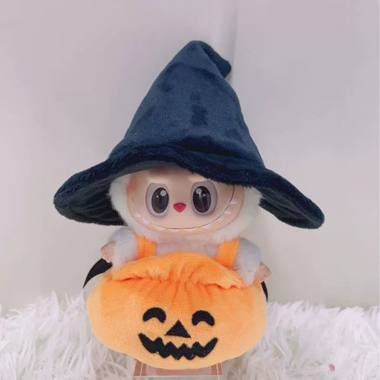Labubu Halloween Pumpkin Onesie Outfit Costume Set Cute Plushie Clothes