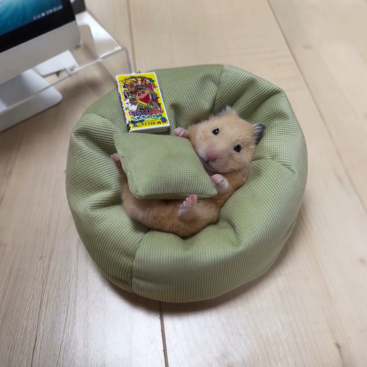 Hamster Hideout House - Warm Small Sofa Hut for Syrian Rat Cage Accessories, 4 Seasons