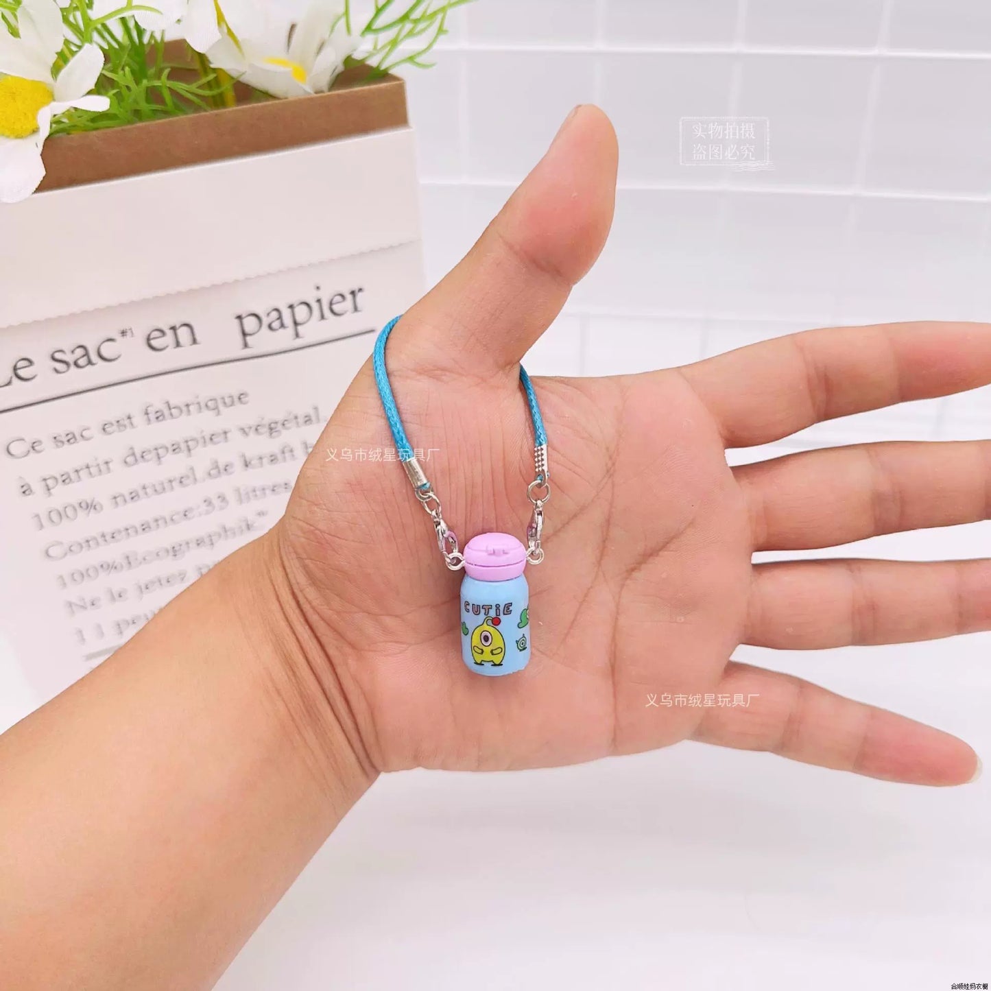 Mini Toy | 10cm Doll Mini Cup, Insulated Cup & Cute Water Bottle Charm | Labubu Doll Accessories