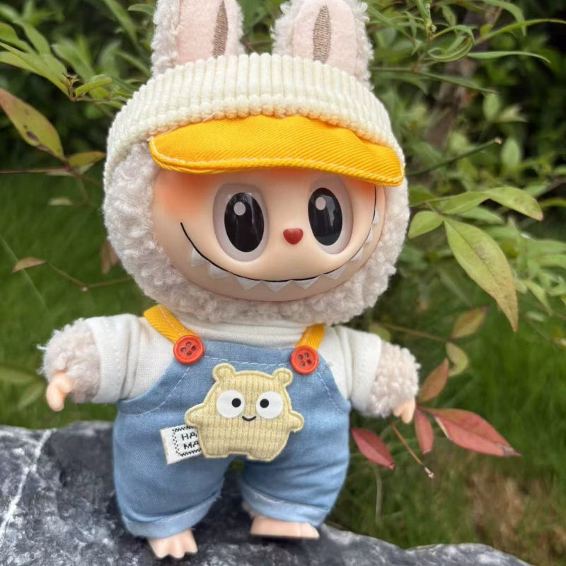 17cm Labubu Outfit Set - Clothes for Series 1/2 Plush Keychain Vinyl Doll Fashion