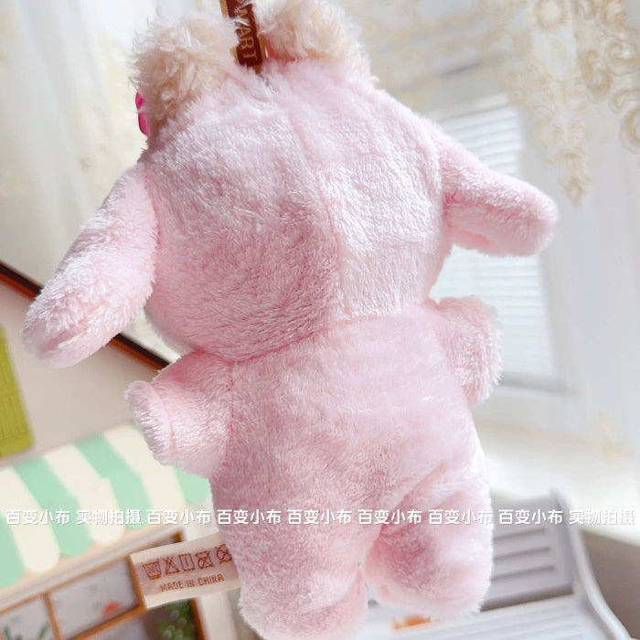 17cm Labubu Sitting Party Macaron Pastel Pink Rabbit Plush Onesie | Replacement Outfit for Plush/Vinyl Keychain Charms (Clothes Only)