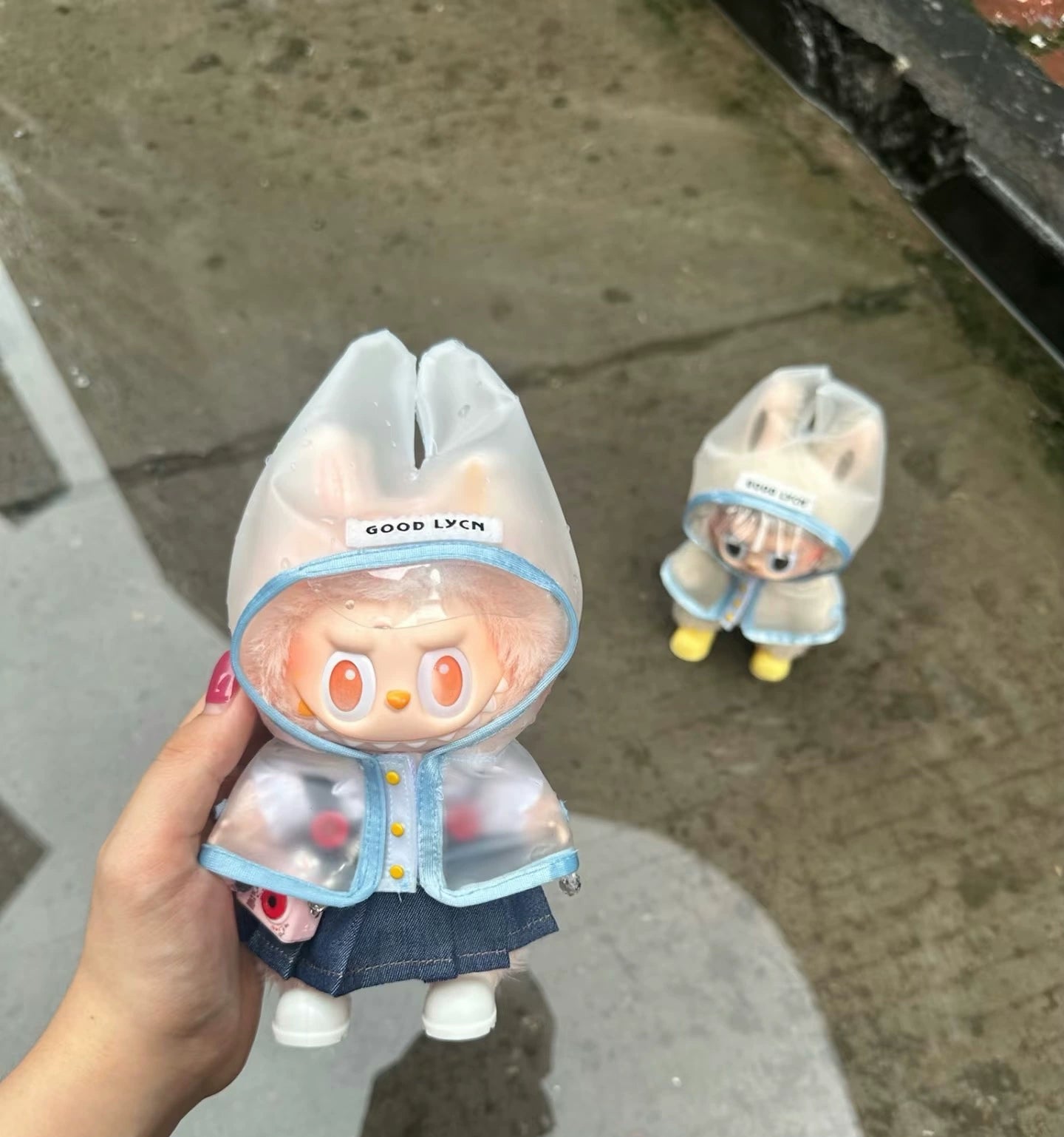 NEW Labubu 10cm Raincoat - Outfit Fits Gen1/2/3 Plush Doll (No Doll)