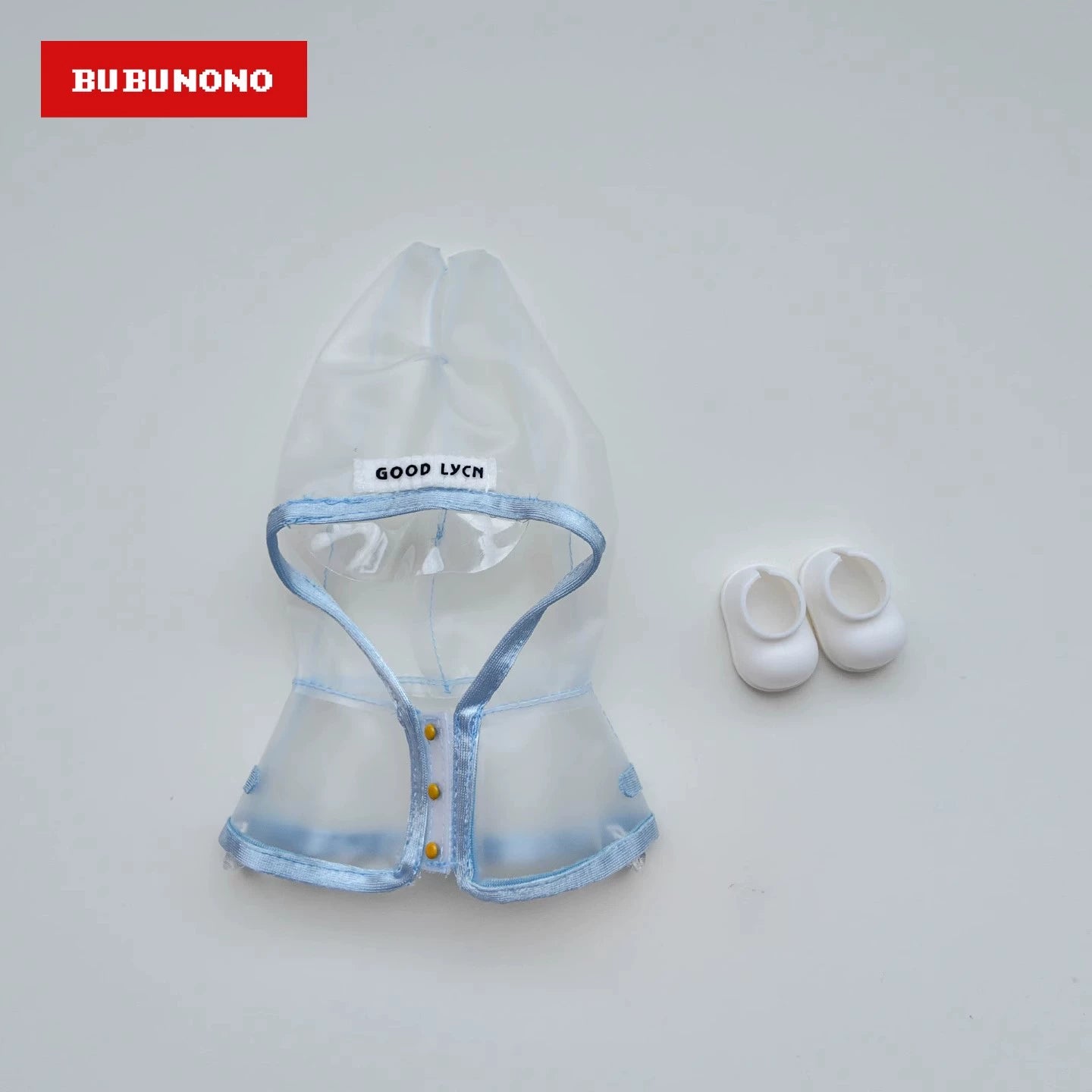 Labubu Raincoat - Trendy Clear Outerwear for 17cm Doll Collectibles