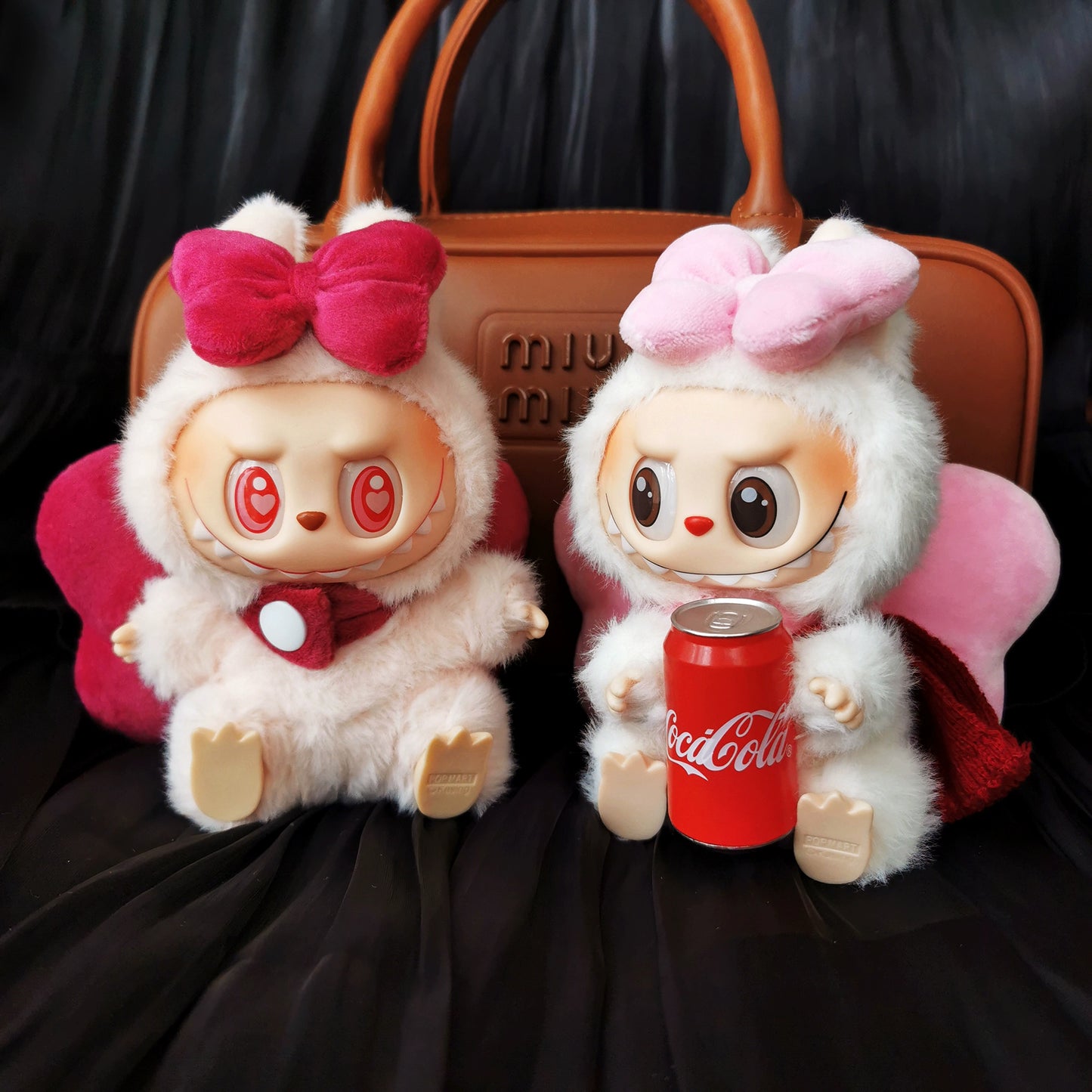 Halloween Pumpkin Costume for Labubu Macaroon Sitting Party | Plush Shark Outfit Set (Clothes Only)