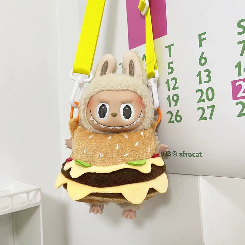 POP MART Labubu 17cm Doll Clothes - Tropical Palm Tree Beach Outfit for Blind Box Figures (No Doll Included) | Compatible with Keychain Dolls