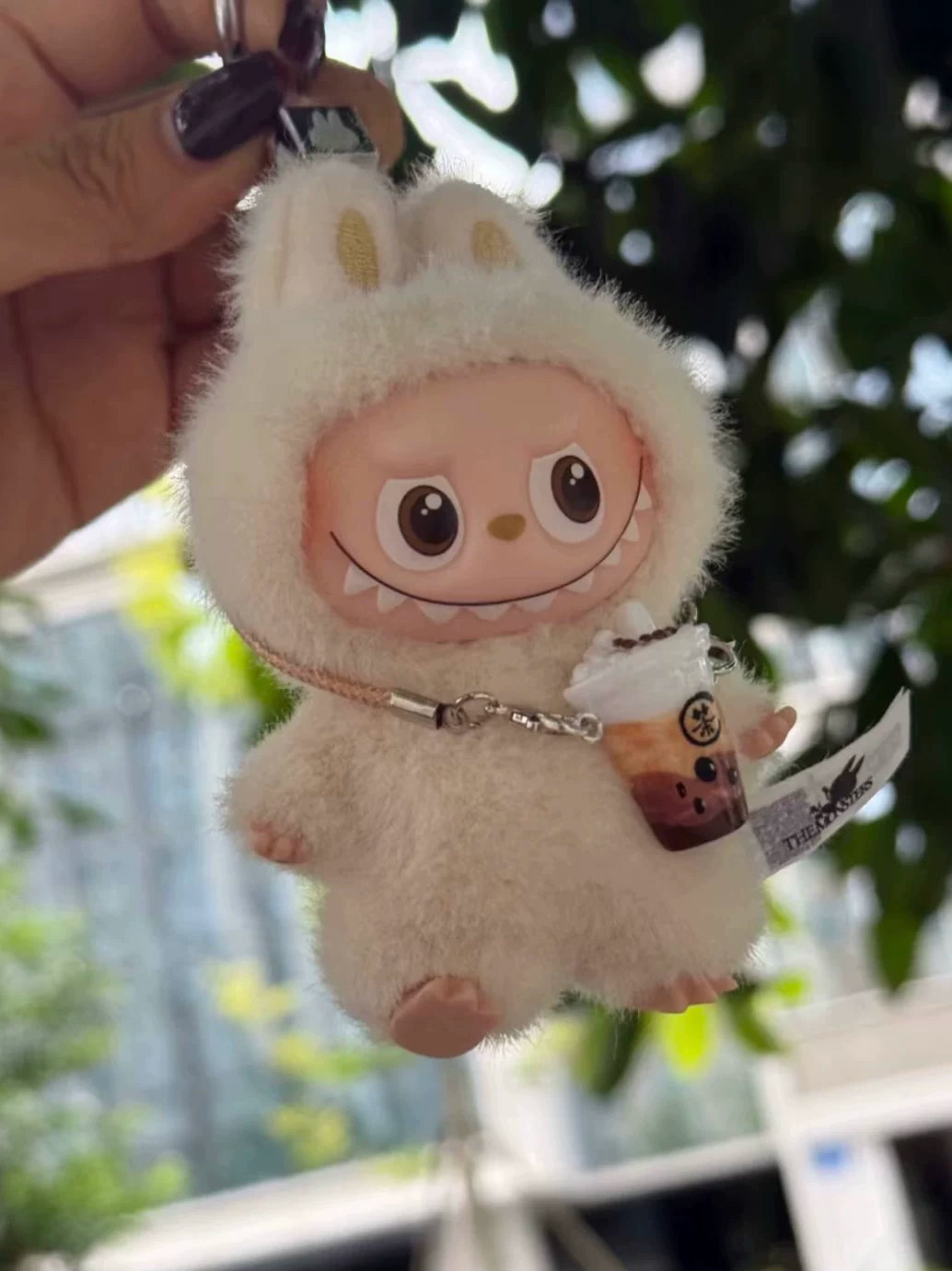Labubu Series 4 Mini Milk Tea Cup - BJD Doll Accessory for Clothes & Keychain Decor