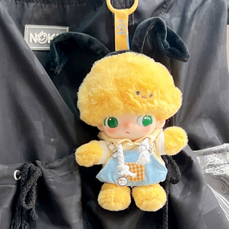 DIMOO x Pluto's House Set - Cozy Overalls & Cat-Ear Beanie for 10cm Vinyl Dolls