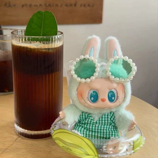 Labubu Gen 1-3 17cm Vinyl Doll Summer Bikini Vacation Set – Celebrate summer with retro-cool cola vibes!