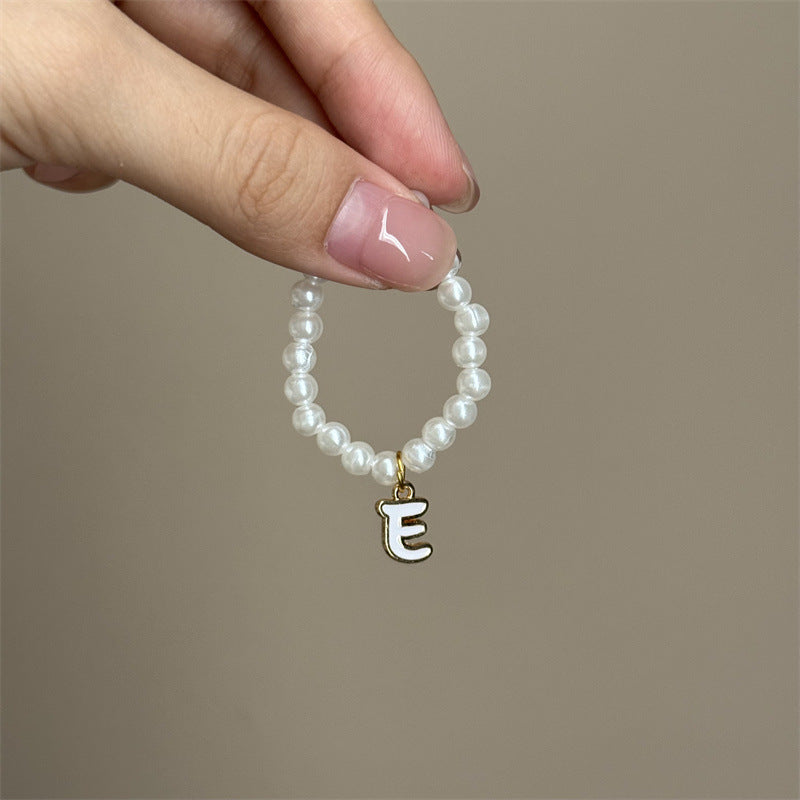 10.5cm Labubu 4th Gen Blind Box Mini Keychain Charms | 26-Letter Alphabet Pearl Necklace Accessory Set | Replacement Clothes Accessories for Collectible Vinyl/Plastic Dolls