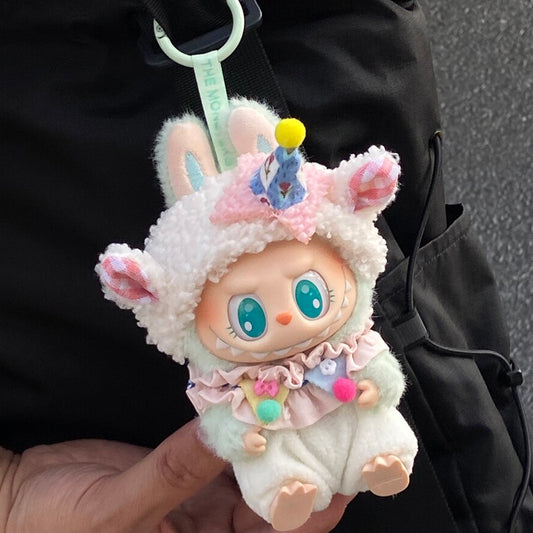 LABUBU CLOTHES, Adorable Lamb Costume, Perfect Birthday-Themed Sheep Doll Clothes for POP MART Blind Box Collections (No Dolls)
