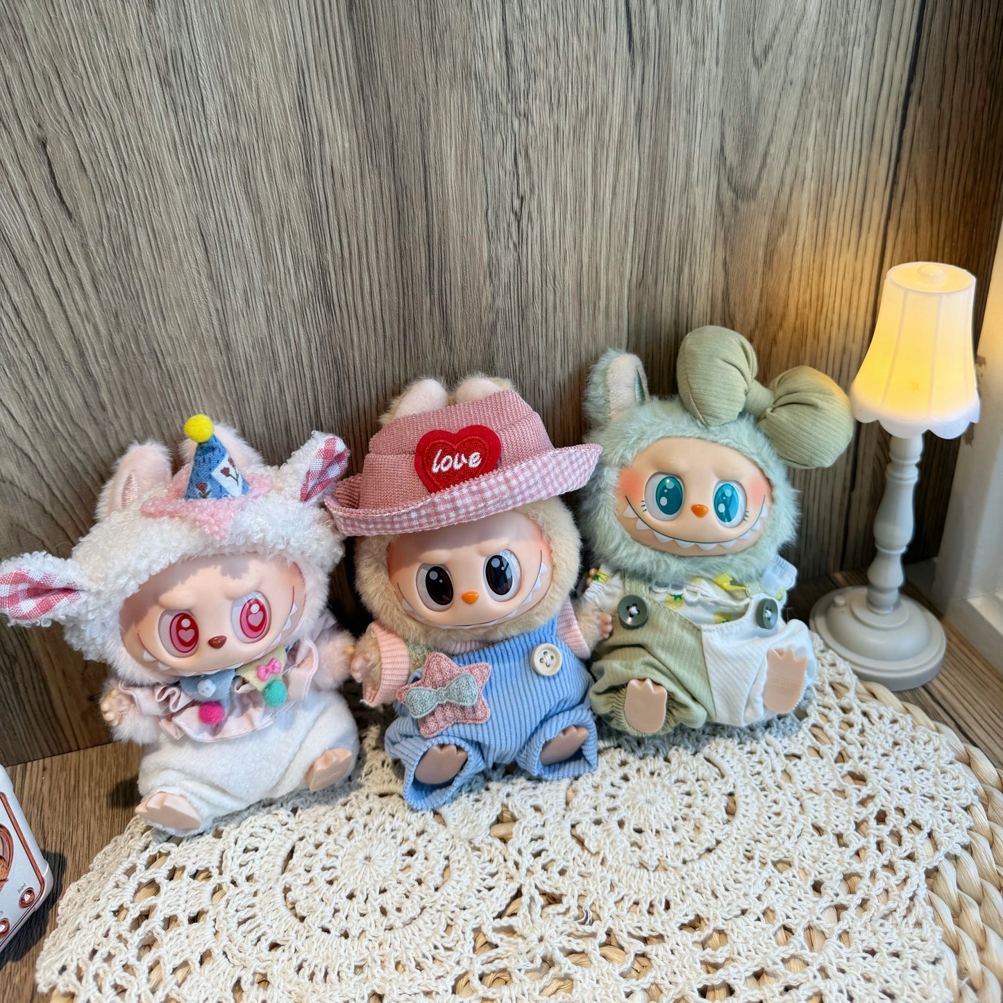 NEW Labubu 17cm Clothes Set Outfit Fits Gen1/2/3 Dolls