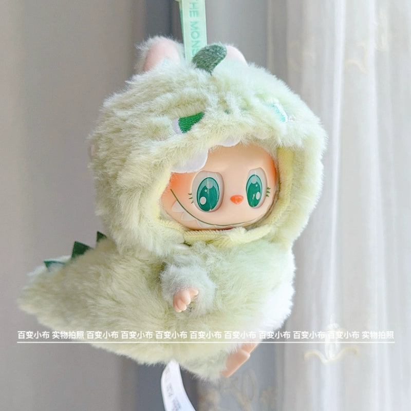 Labubu 3D Animal Costume Set - Dino/Shark/Bee Outfits for Gen1/2/3 Vinyl Dolls (17cm)
