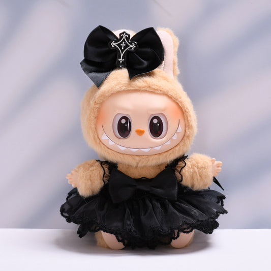 Labubu Series 2 Sitting Party Overalls Set - Halloween Outfit for Keychain Doll Clothes
