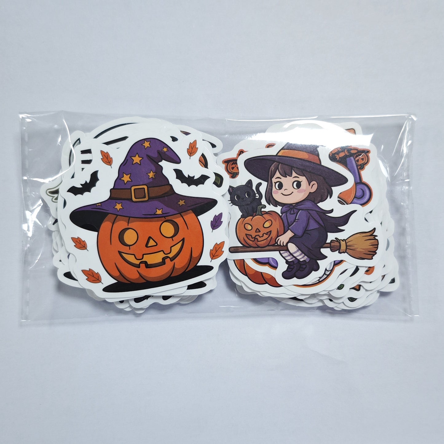 2025 Halloween Stickers - Holographic Waterproof Decals for Cups, Party Gifts, Decor