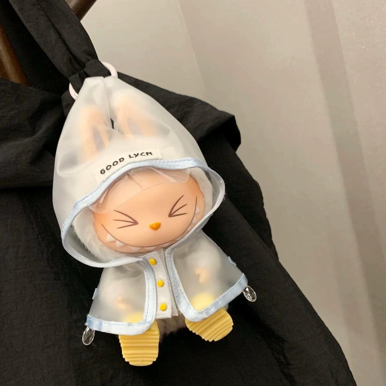 Labubu Series 1/2/3 Raincoat Outfit - Waterproof Doll Clothes for Vinyl Figures (No Doll/Shoes)
