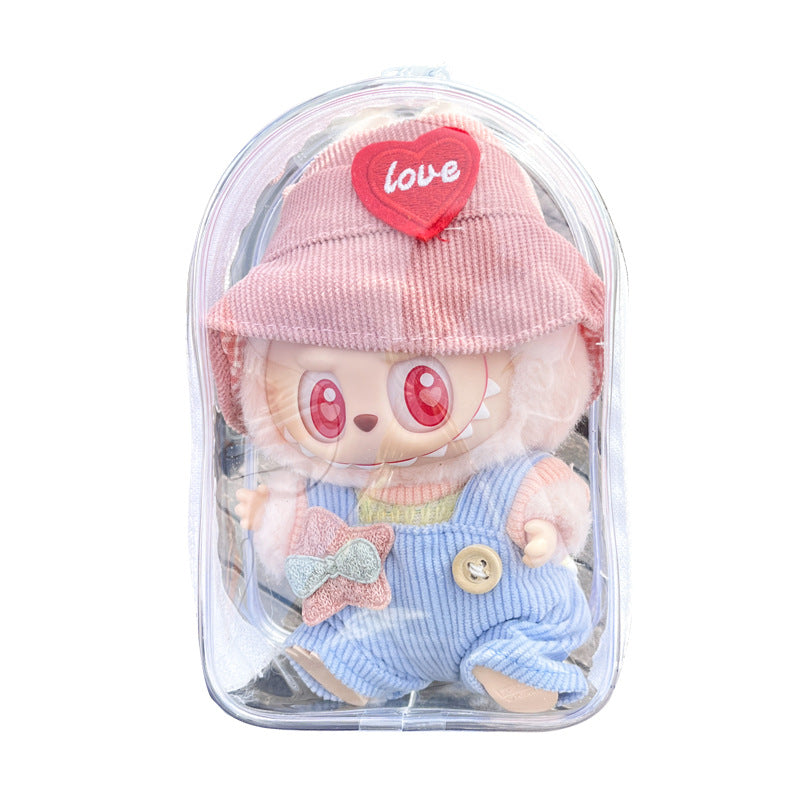 New SP Winter Sonata Protective Case - 15cm Carrier for Labubu Sitting Party Doll