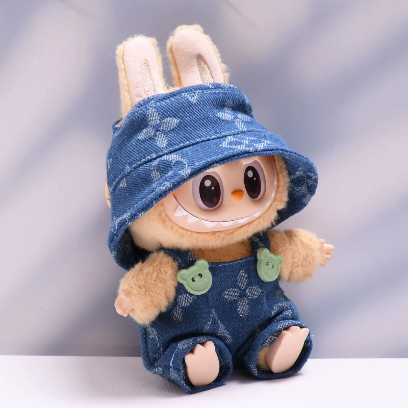 Pop Mart LABUBU Outfit Set - Complete Costume for 1st/2nd/3rd Gen Blind Box Figures, Cute Vinyl Doll Clothes (17cm)