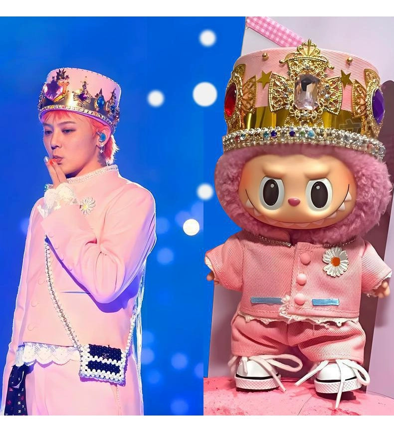 Labubu x G-Dragon GD Concert Replica Outfit Set | Fits 17cm Gen 1-3 Vinyl Dolls