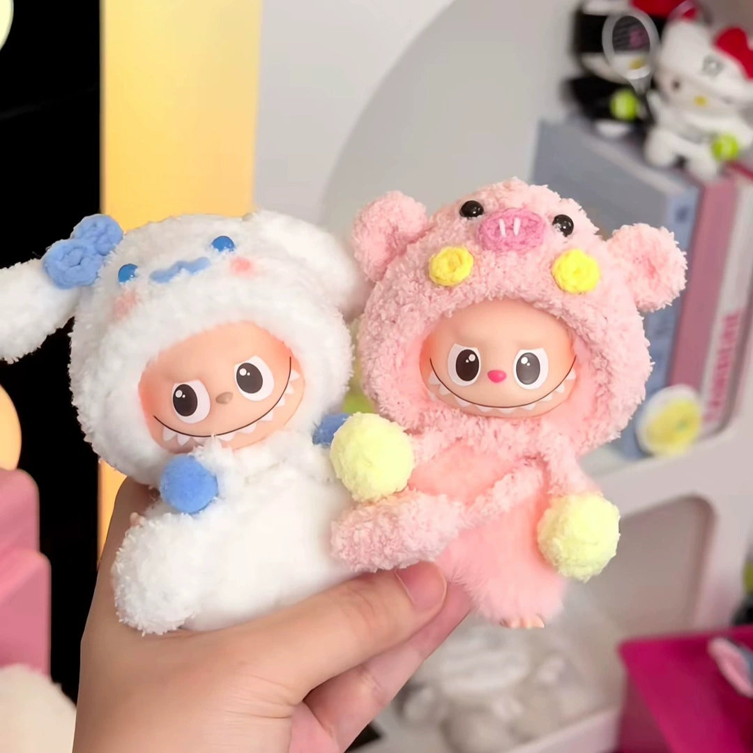10cm Labubu 4.0 Heart Code Outfit - Cotton Doll Clothes for Mini Figures