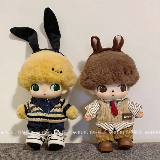 DIMOO World x Chip'n'Dale Outfit - Acorn-Themed Knit Set for 10cm Vinyl Dolls