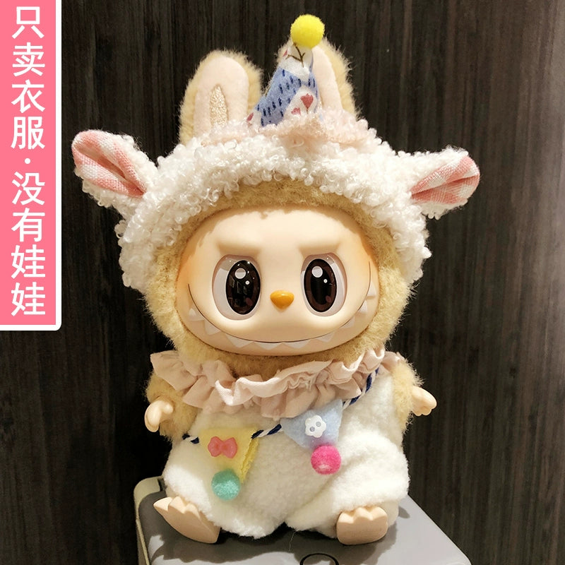 Labubu Outfit Set - Vinyl Doll Clothes & Accessories for Blind Box Keychain Figures