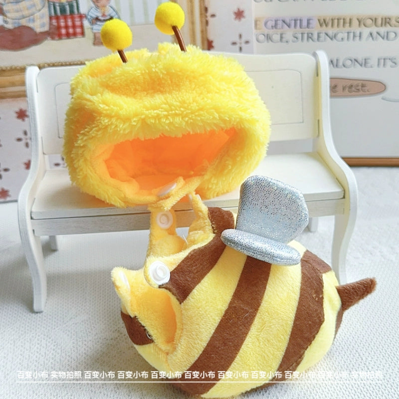 Labubu 3D Animal Costume Set - Dino/Shark/Bee Outfits for Gen1/2/3 Vinyl Dolls (17cm)