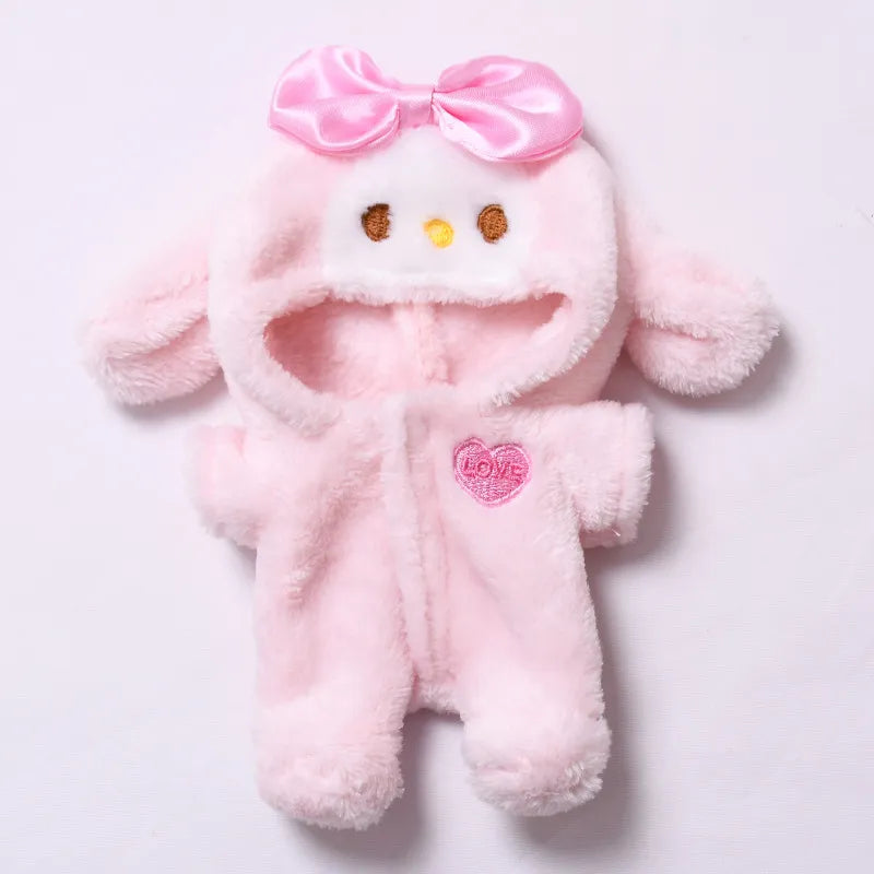 NEW Labubu 17cm Melody Outfit - Pink Onesie Fits Gen1/2 (No Doll)
