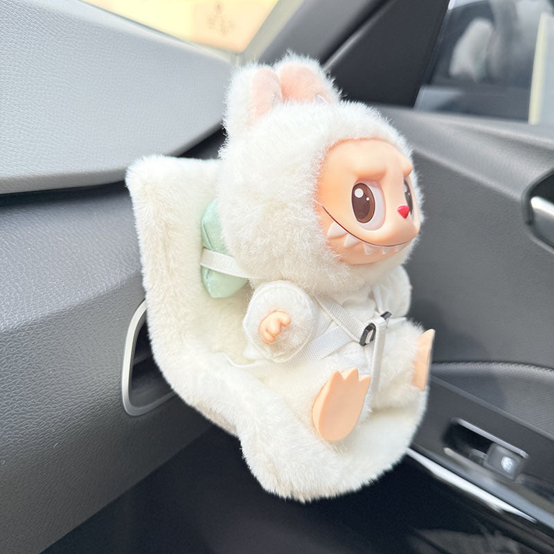 LABUBU Safety Seat | Charm Accessory for Car & Sofa | Aromatherapy Ornament Decor