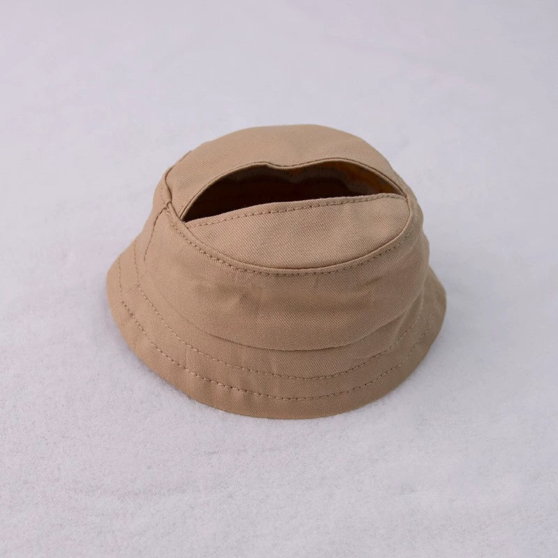 17cm Labubu Macaron Fisherman Hat - Vinyl Face Cap for Series 1/2/3 Doll Accessory