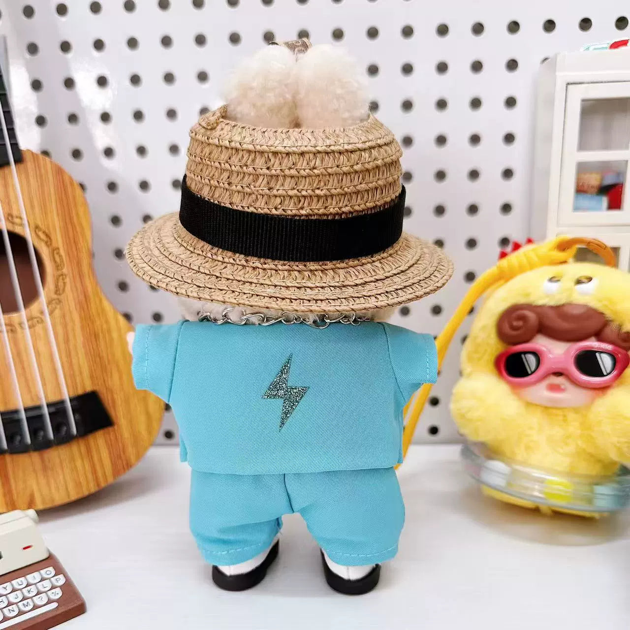 Pop Mart Labubu x G-Dragon 17cm Mint Green Tailored Suit | Concert Replica Outfit for Vinyl Dolls (Doll Not Included)