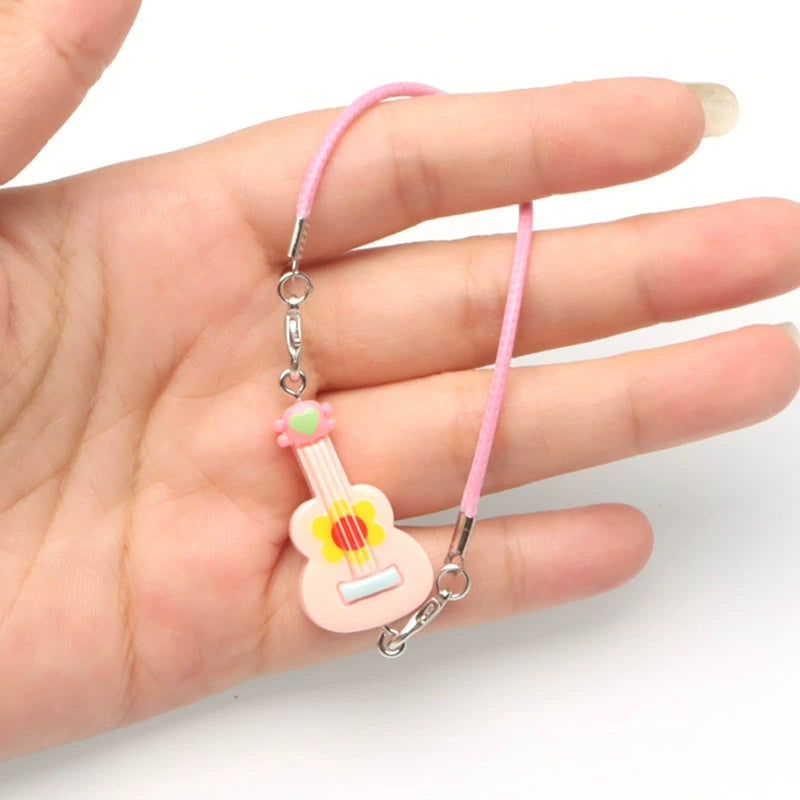 Dollhouse Miniature Realistic Guitar Model | Scene Accessory, Miniature Toy Bell DIY Pendant