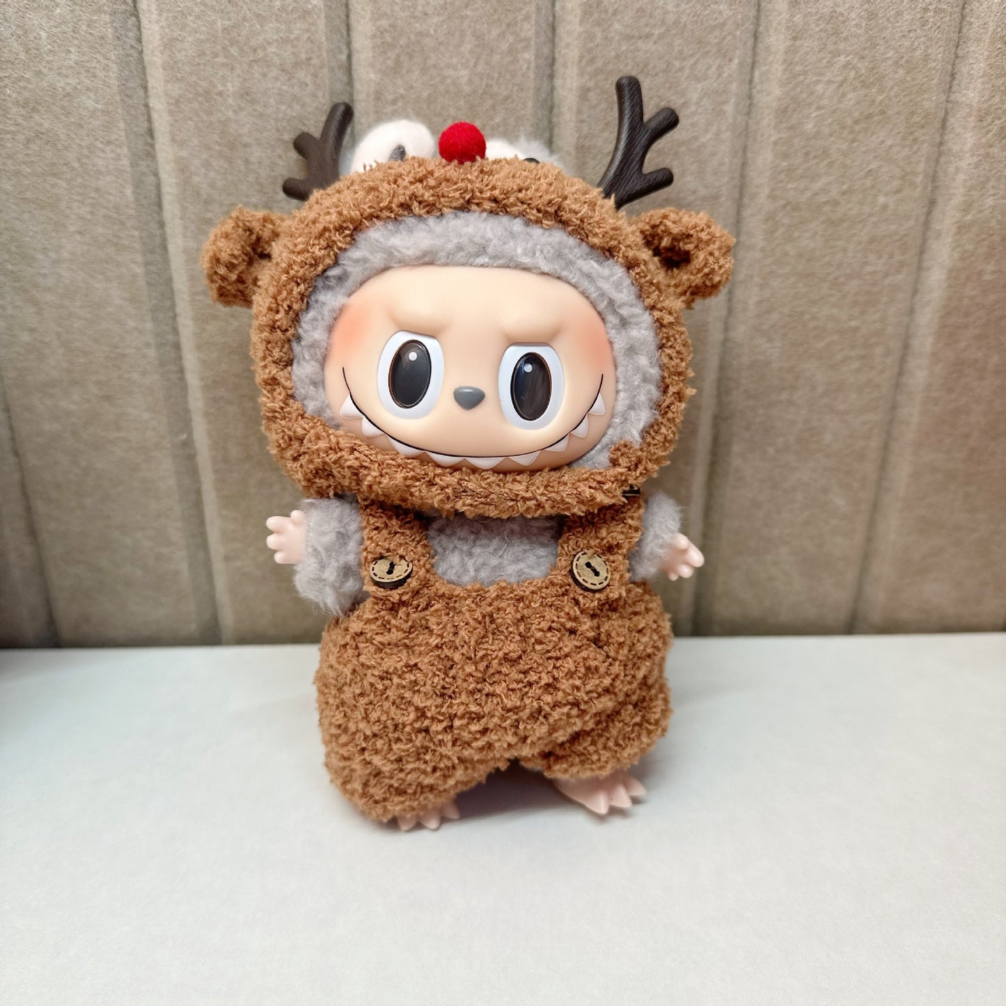 Labubu 17cm Blind Box Charm & Handmade Crocheted Dinosaur Outfit Set