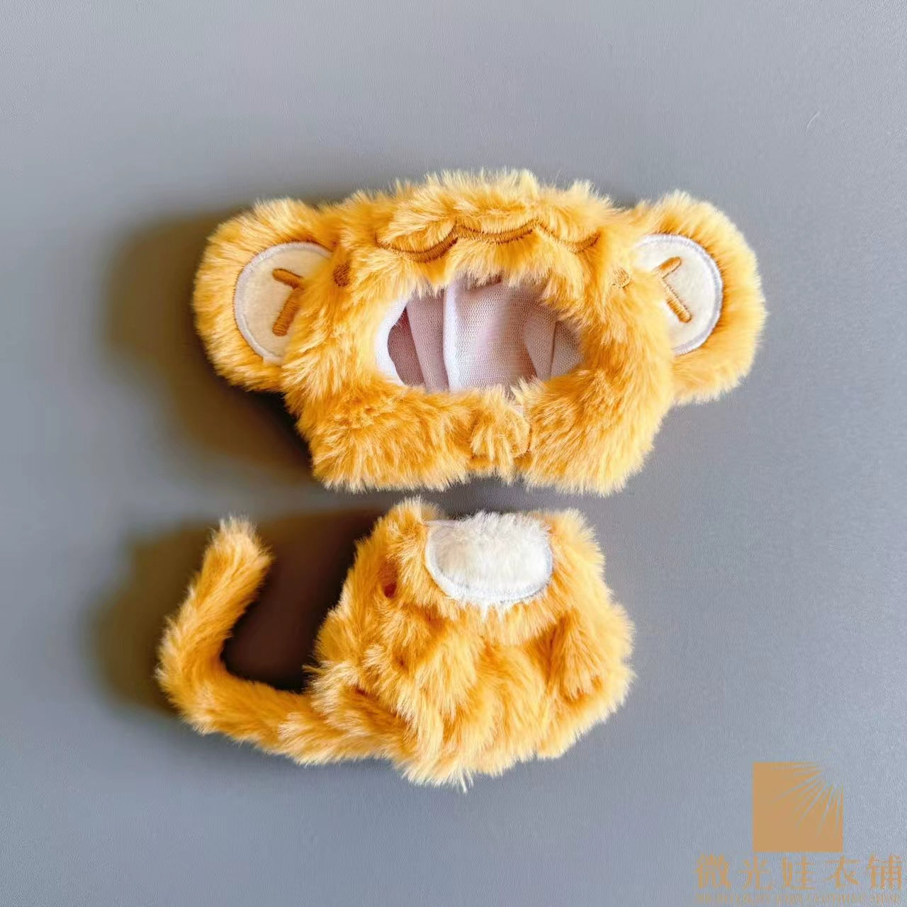 Labubu Monkey Cute Set - Fluffy Primate Costume for Gen1/2 Have a Seat Dolls