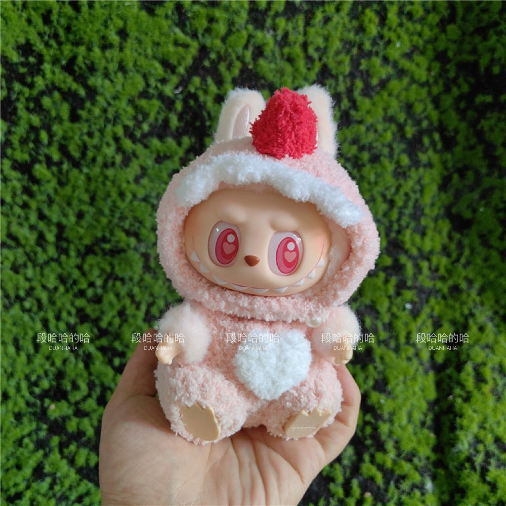 POP MART Labubu Doll Clothes - Dinosaur Costume Set for Sitting/Standing Gen 1/2/3 Vinyl Figures 17cm (No Doll Included)