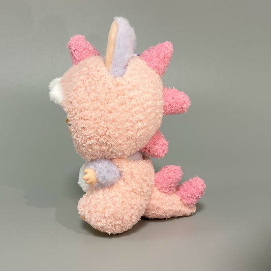 Labubu Hand-Knitted Dinosaur Outfit - Replaceable Clothes for Vinyl Doll Knit Costume