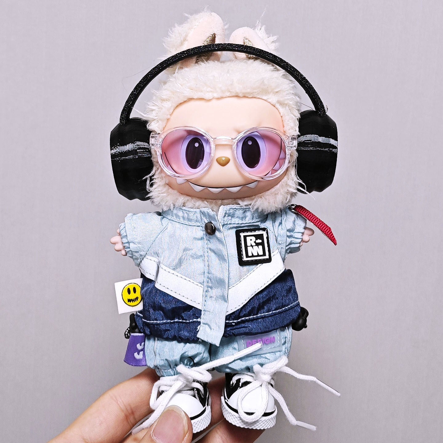 Labubu Stylish Gradient-Colored Glasses & Clothing Accessories | Universal Fit for Gen 1-3