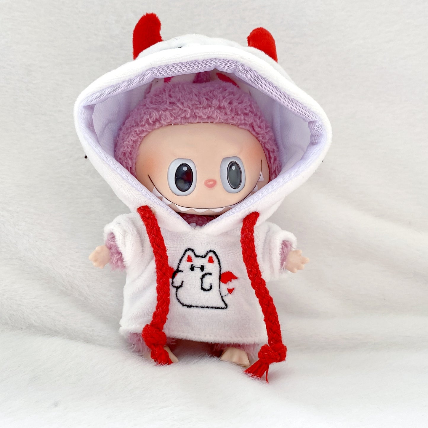 17cm Labubu 1st-3rd Gen Keychain Clothes | Dress, Sweater, Overalls & T-Shirt Collection | Complete Replacement Outfit Set for Plush/Vinyl Dolls