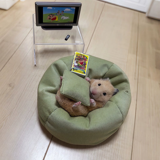 Hamster Hideout House - Warm Small Sofa Hut for Syrian Rat Cage Accessories, 4 Seasons