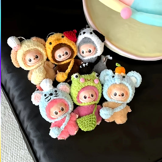 10cm Labubu 4.0 Heart Code Outfit - Cotton Doll Clothes for Mini Figures