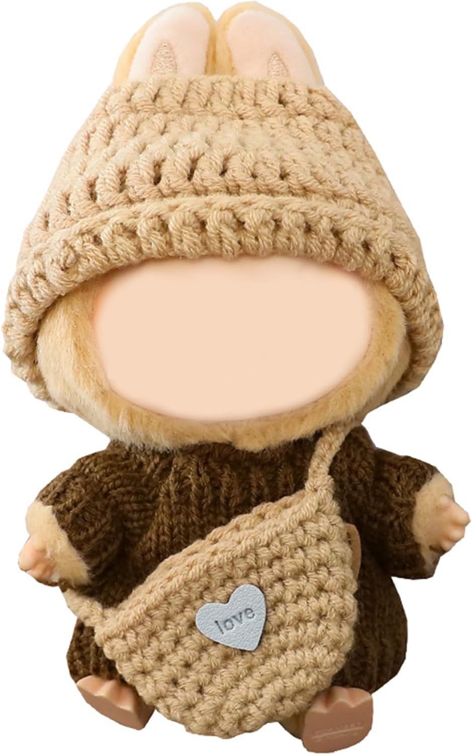 LABUBU Clothes (NO Doll Included), 15/17cm Doll Clothes Set for Doll Outfit, Accessories for Dolls(Blue Shark)
