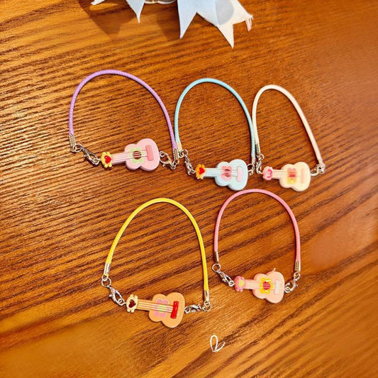 New Mini Guitar Charm | Dollhouse Cute Plush Doll Ornament | Scene & Cotton Doll Accessories