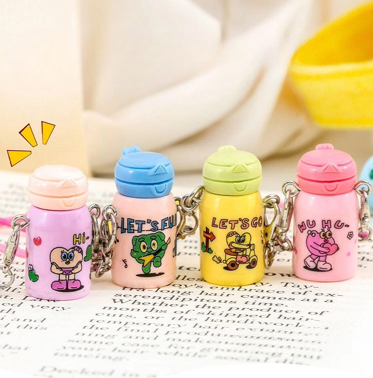 Mini Thermos Pendant | Miniature Resin Lifelike Water Cup – Cute DIY Backpack Decoration, Small Gift for Students